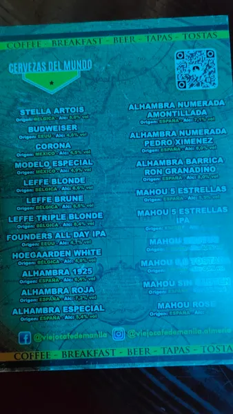 menu 0 of Viejo Café de Manila "Magellan Discoverer"