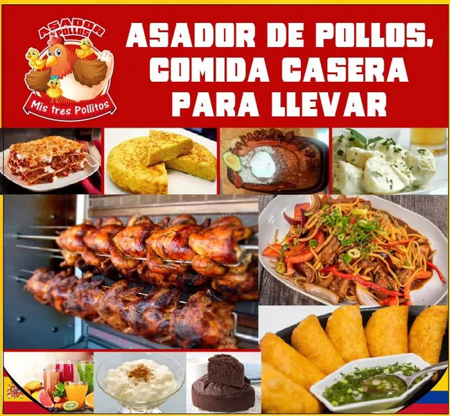 menu 2 of Mis Tres Pollitos - Asador