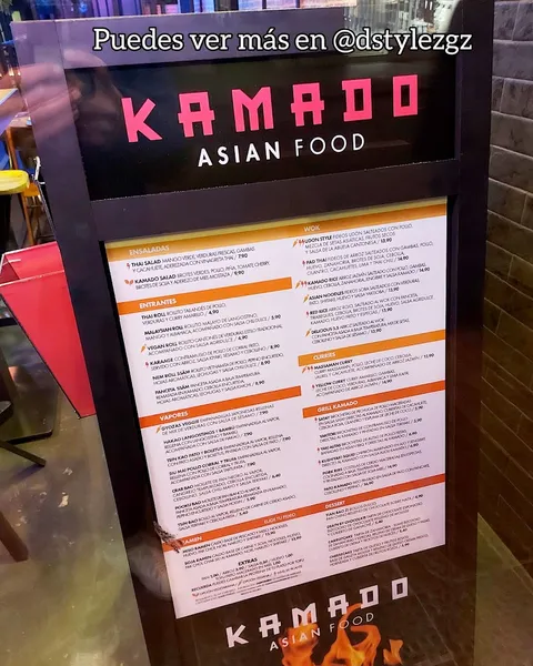 menu 1 of Kamado Asian Food