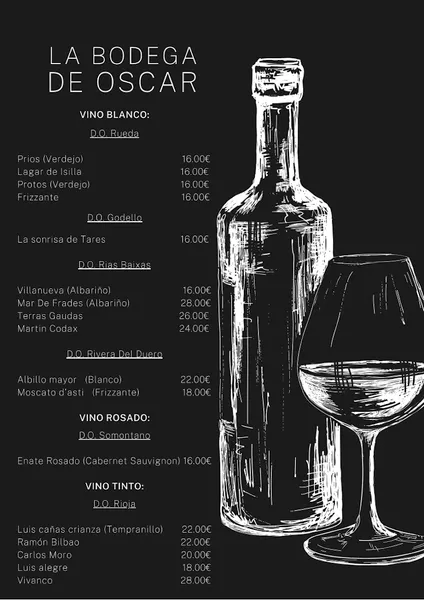 menu 2 of Óscar Hermanos