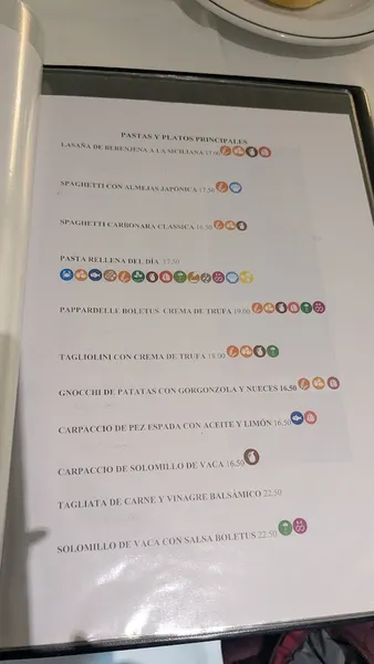 menu 0 of Ristorante Casa Marco