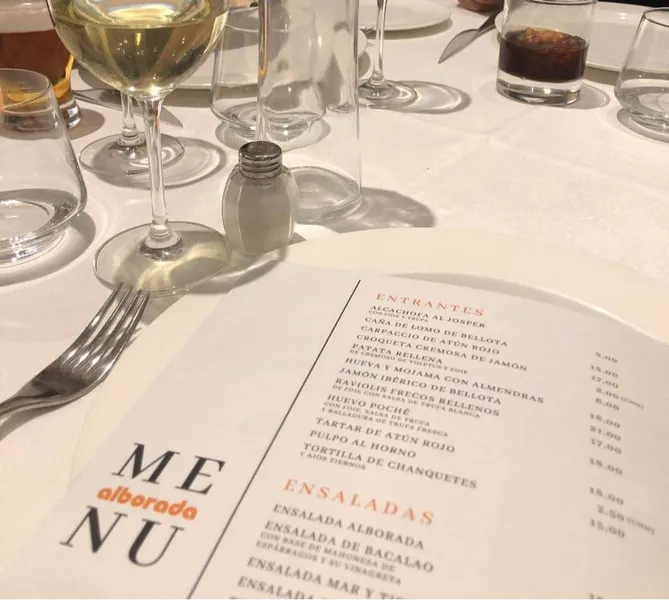 menu 2 of Restaurante Alborada