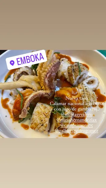 menu 2 of Restaurante Emboka