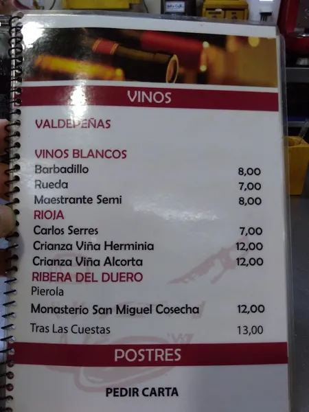 menu 1 of Casa Damián
