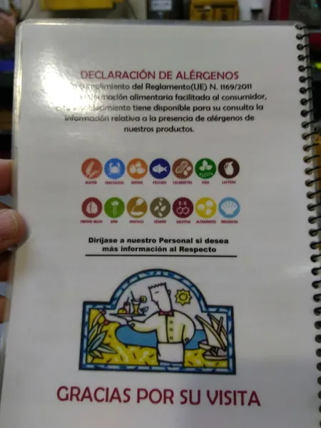 menu 2 of Casa Damián