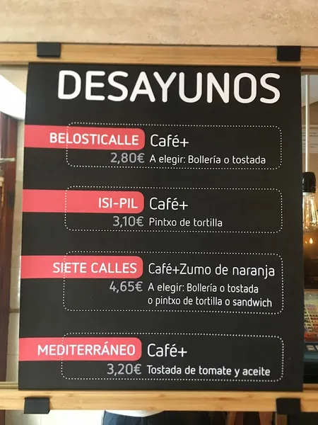 menu 0 of Isipil Bar