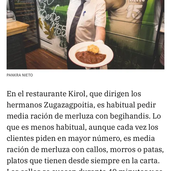 menu 2 of Restaurante Kirol