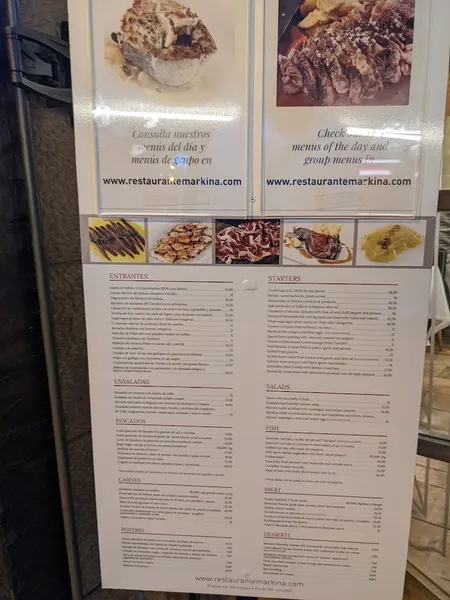 menu 0 of La Batea Mejillonerías Bilbao