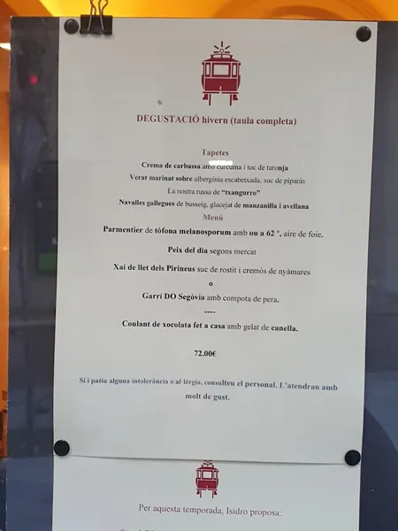 menu 0 of Tram-Tram
