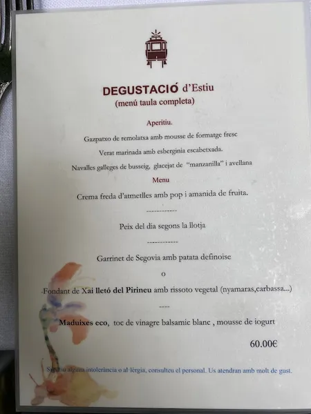 menu 2 of Tram-Tram