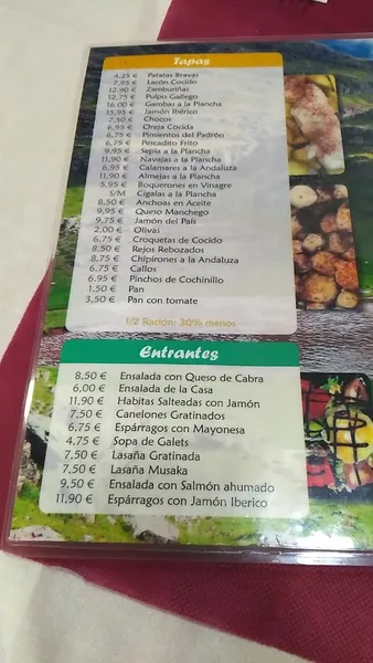 menu 0 of O´Rincon Galego