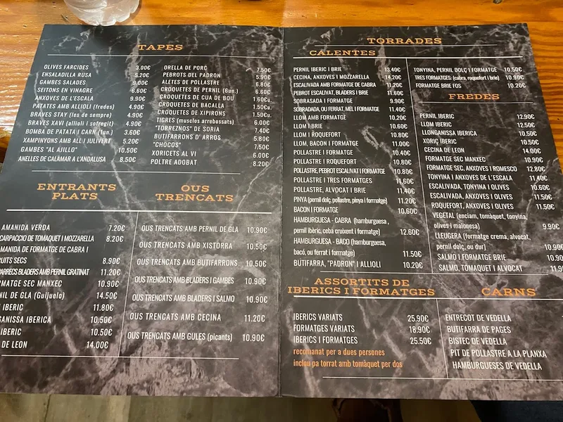 menu 2 of Stay cervecería