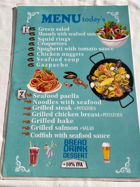 menu 2 of Can Borbó