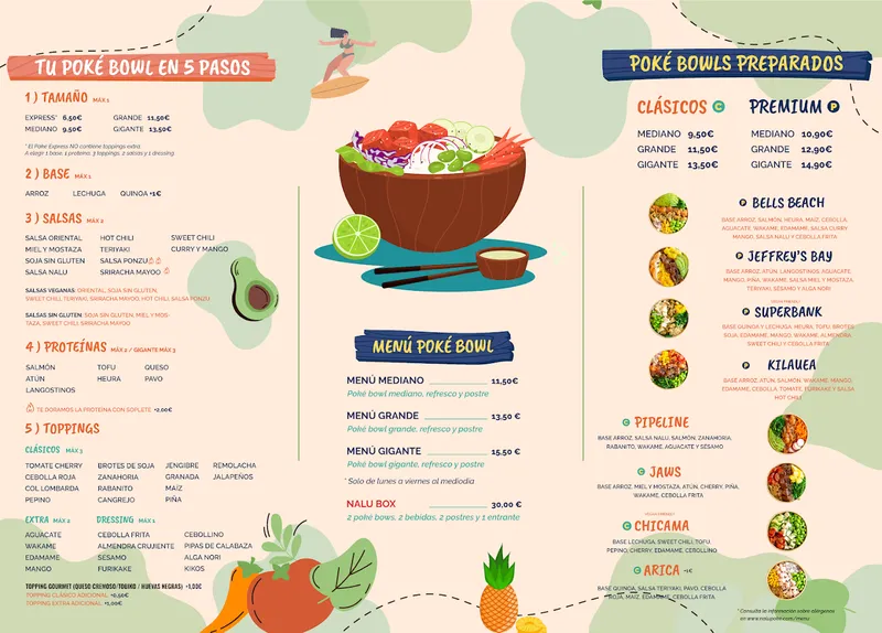 menu 0 of Nalu Poke