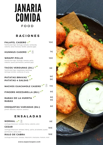 menu 1 of Jardín Secreto Bilbao