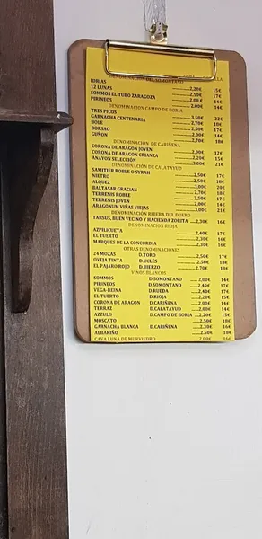 menu 1 of BAR EL CHAMPI