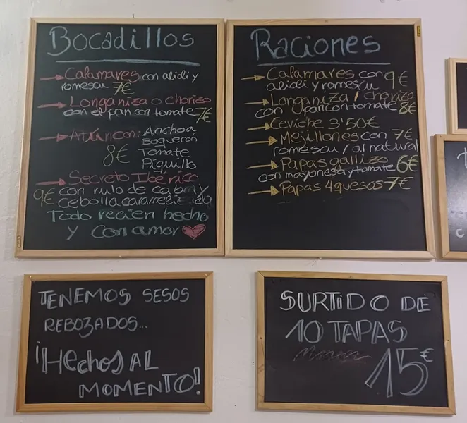 menu 0 of Bar Gallizo