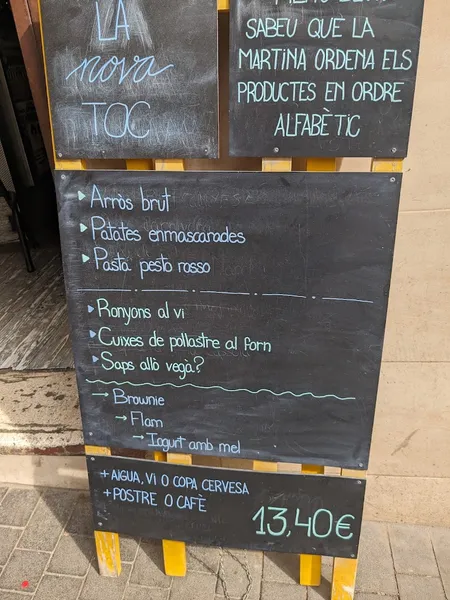 menu 0 of La Nova Farga