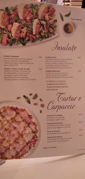 menu 2 of Restaurante La Tagliatella | Plaza Aragón, Zaragoza