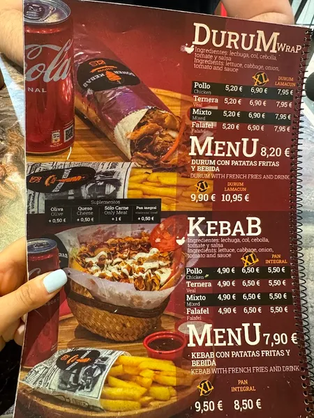 menu 0 of Doner kebab Show