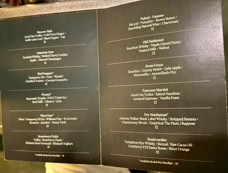 menu 0 of FOCO