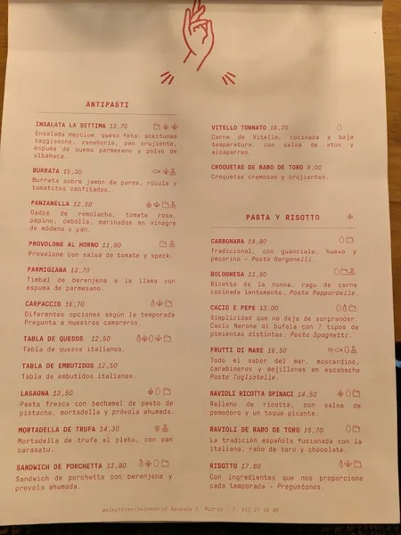 menu 0 of Al Settimo Cielo