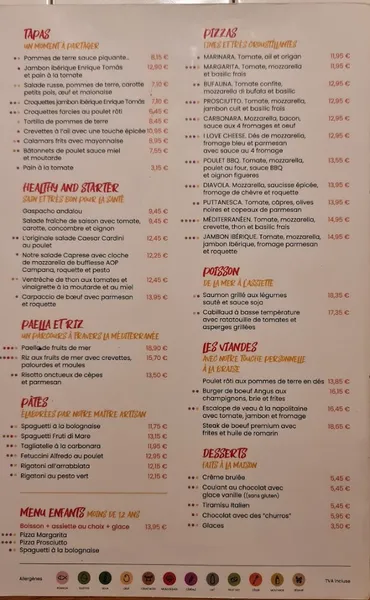 menu 1 of Restaurante Santa Anna