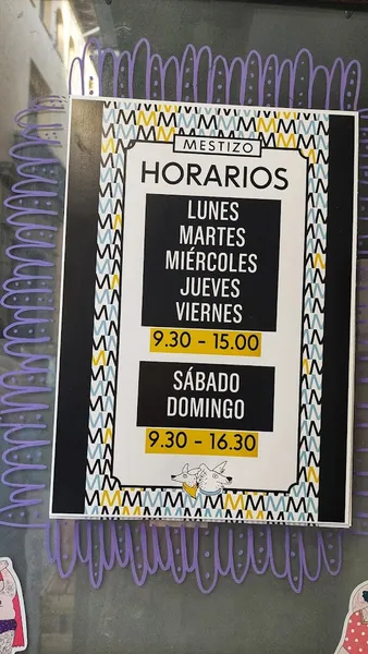 menu 1 of MESTIZO - Café de especialidad • Brunch • Tapas