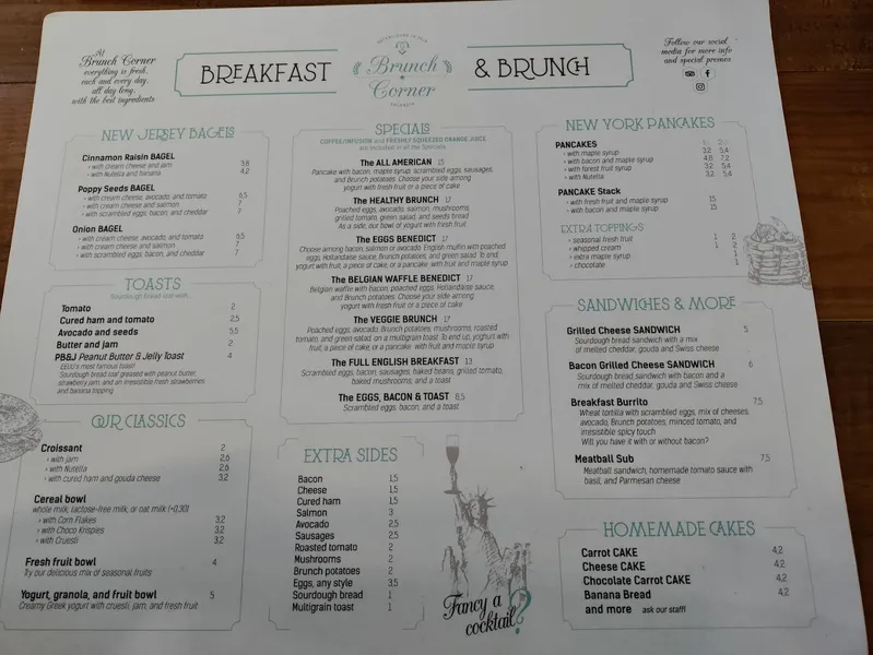 menu 0 of Brunch Corner - La Virgen