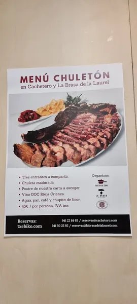 menu 2 of La Brasa de la Laurel