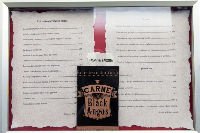 menu 1 of Restaurante Txebiko