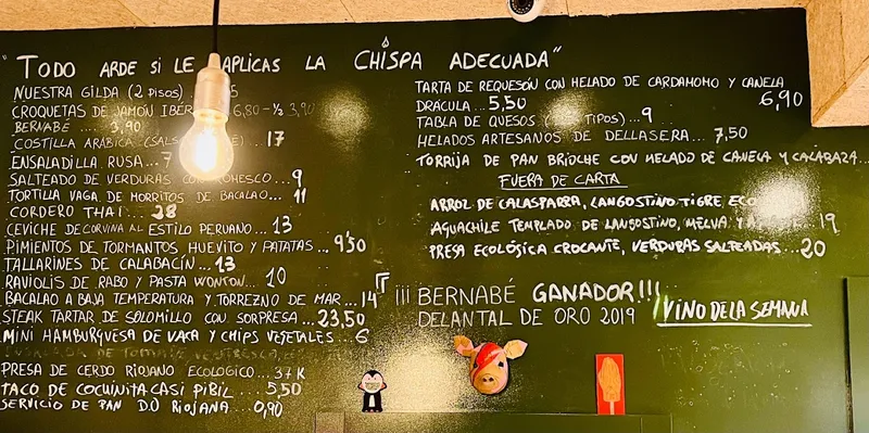 menu 0 of La Chispa Adecuada