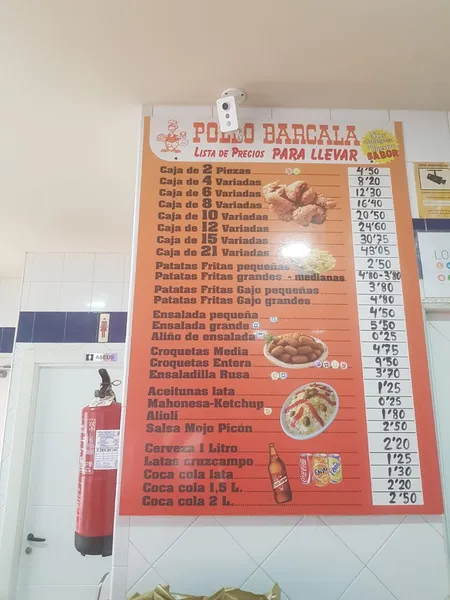 menu 0 of Pollo Barcala