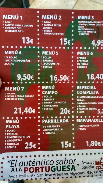 menu 0 of Asador La Portuguesa