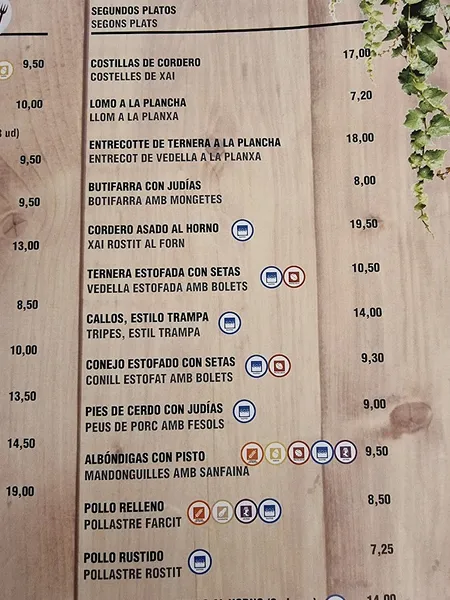 menu 0 of Restaurante Casa Trampa
