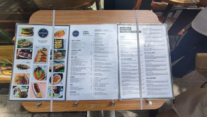 menu 0 of Amarre 69 - Vegan food & Drinks