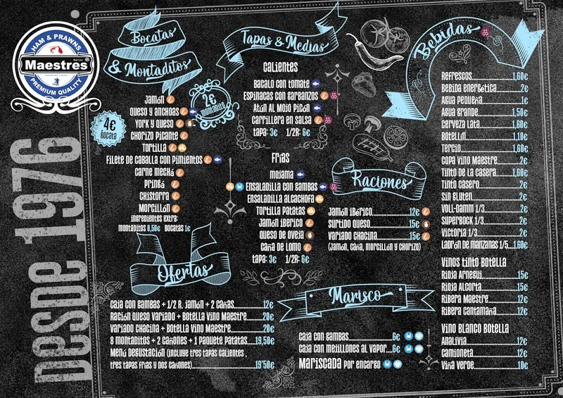 menu 0 of Bar Los Maestres