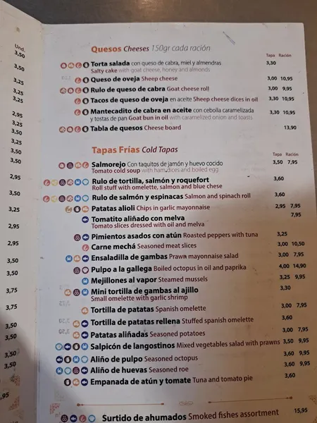 menu 2 of Patio San Eloy