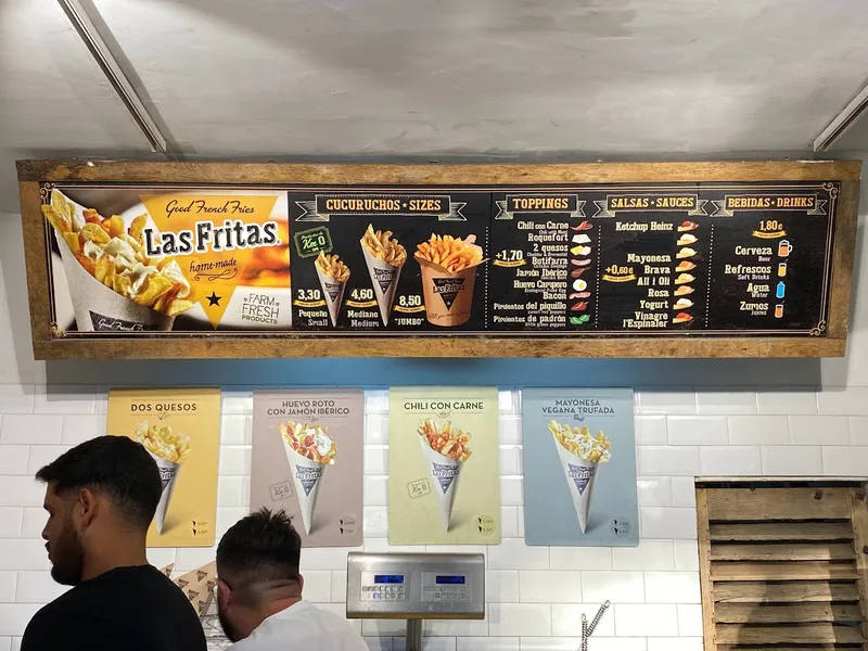 menu 1 of Las Fritas