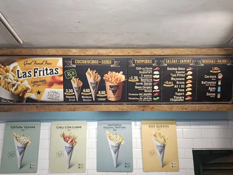 menu 0 of Las Fritas