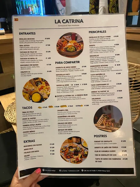 menu 0 of La Catrina - Cervecería y Tapas Mexicanas
