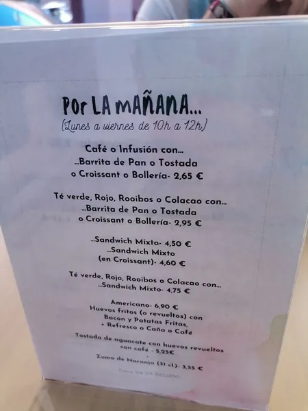 menu 2 of El Recuerdo