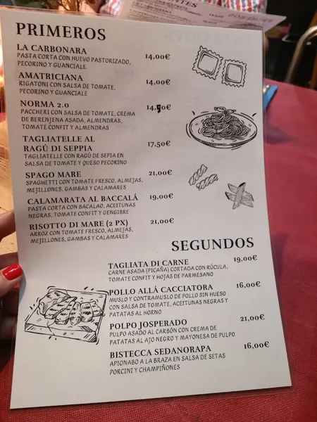 menu 2 of Restaurante PIANO B Food Experience