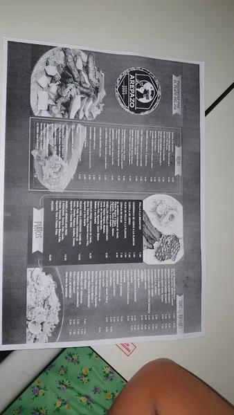 menu 2 of El Arepazo Sevilla