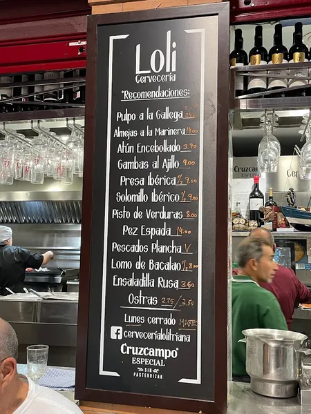 menu 2 of Cerveceria loli.