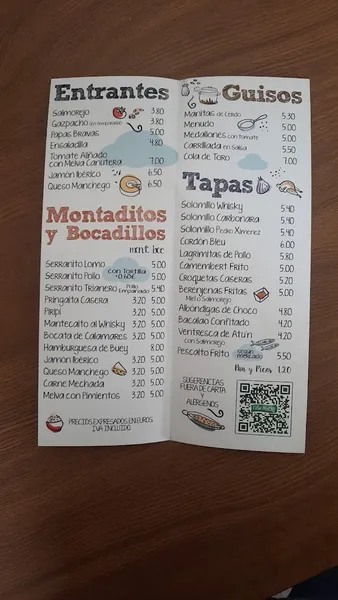 menu 1 of Casa Martín Triana - Tapas Bar Restaurante
