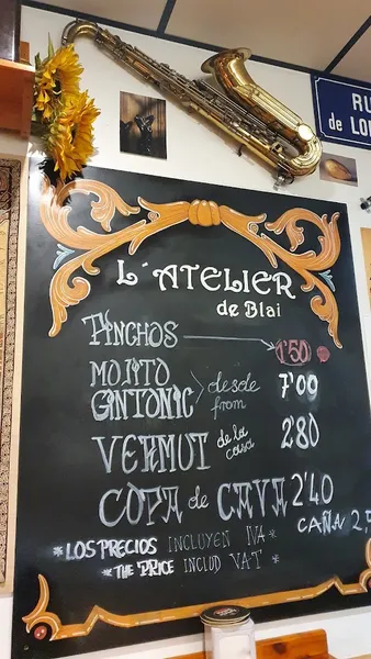 menu 1 of L'Atelier de Blai