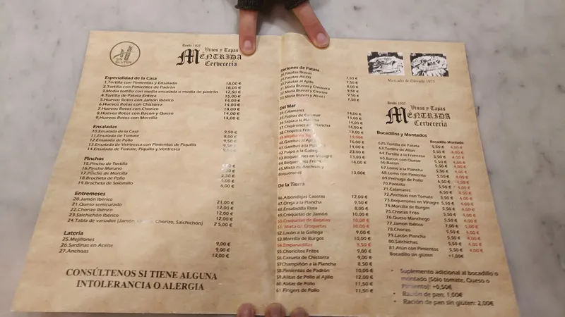 menu 0 of Méntrida