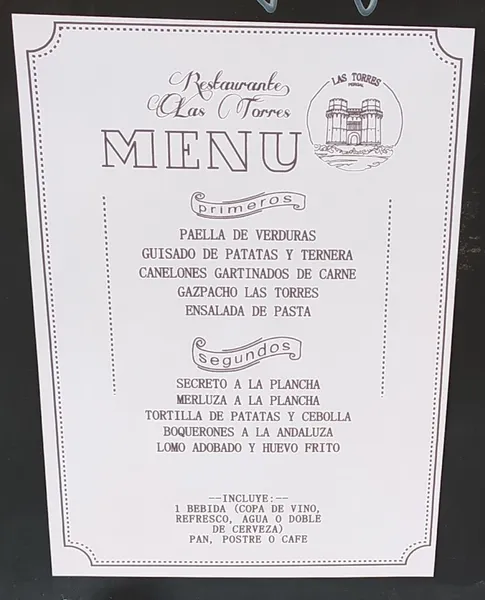 menu 0 of Restaurante Las Torres