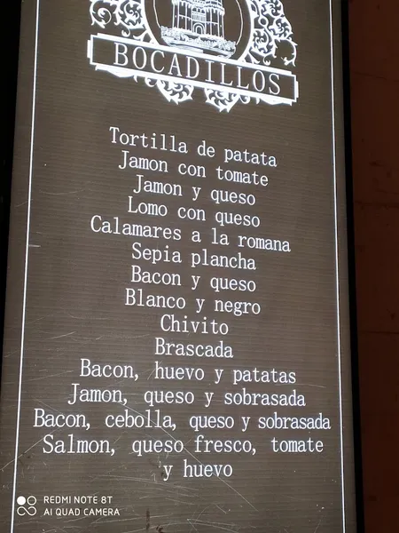 menu 1 of Restaurante Las Torres